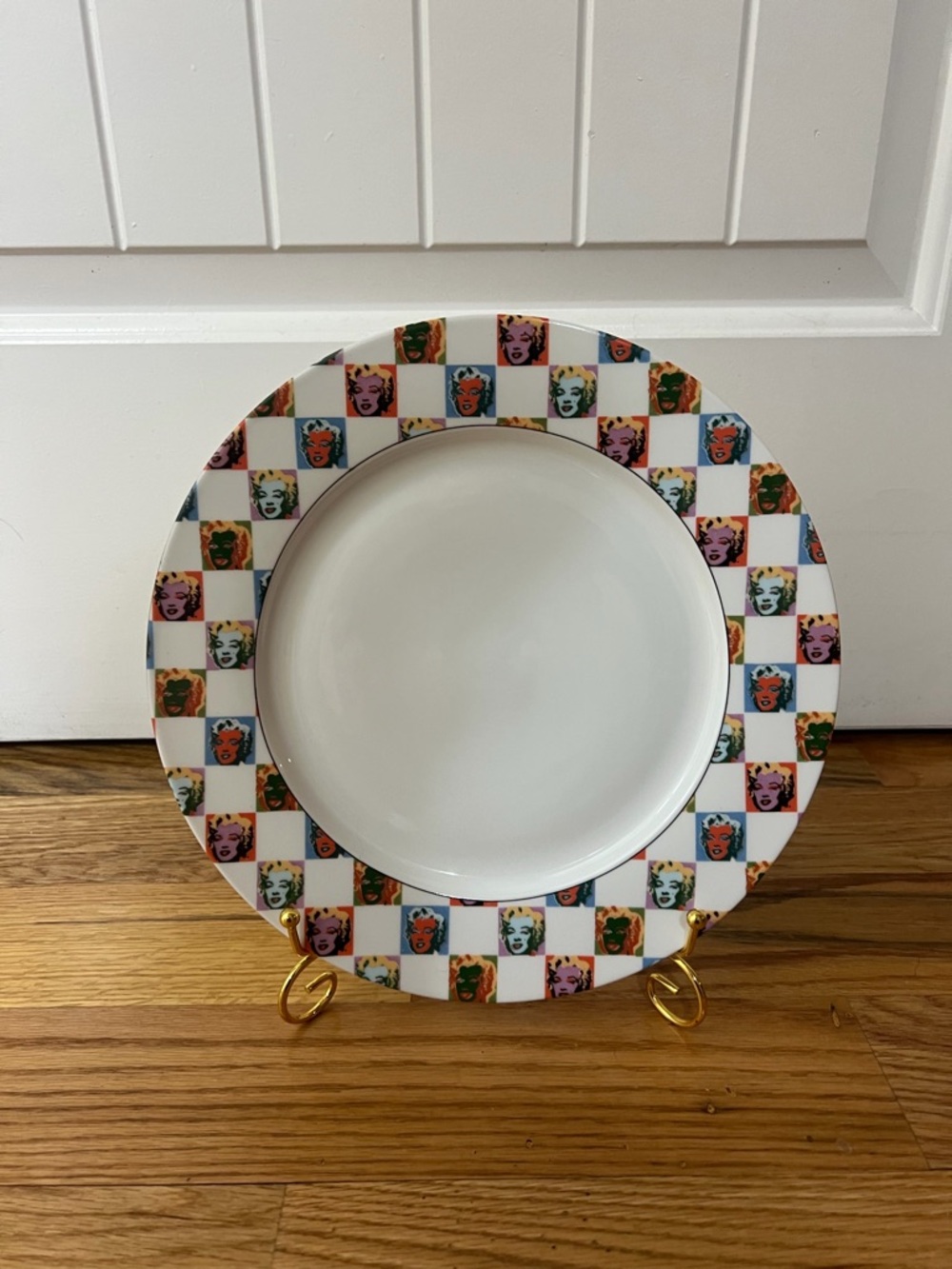 Andy Warhol Marilyn Monroe Pop Art Single Block Pattern China Dinner Plate